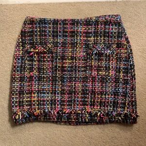Fun multi-colored skirt that would be perfect for work or even a night out!